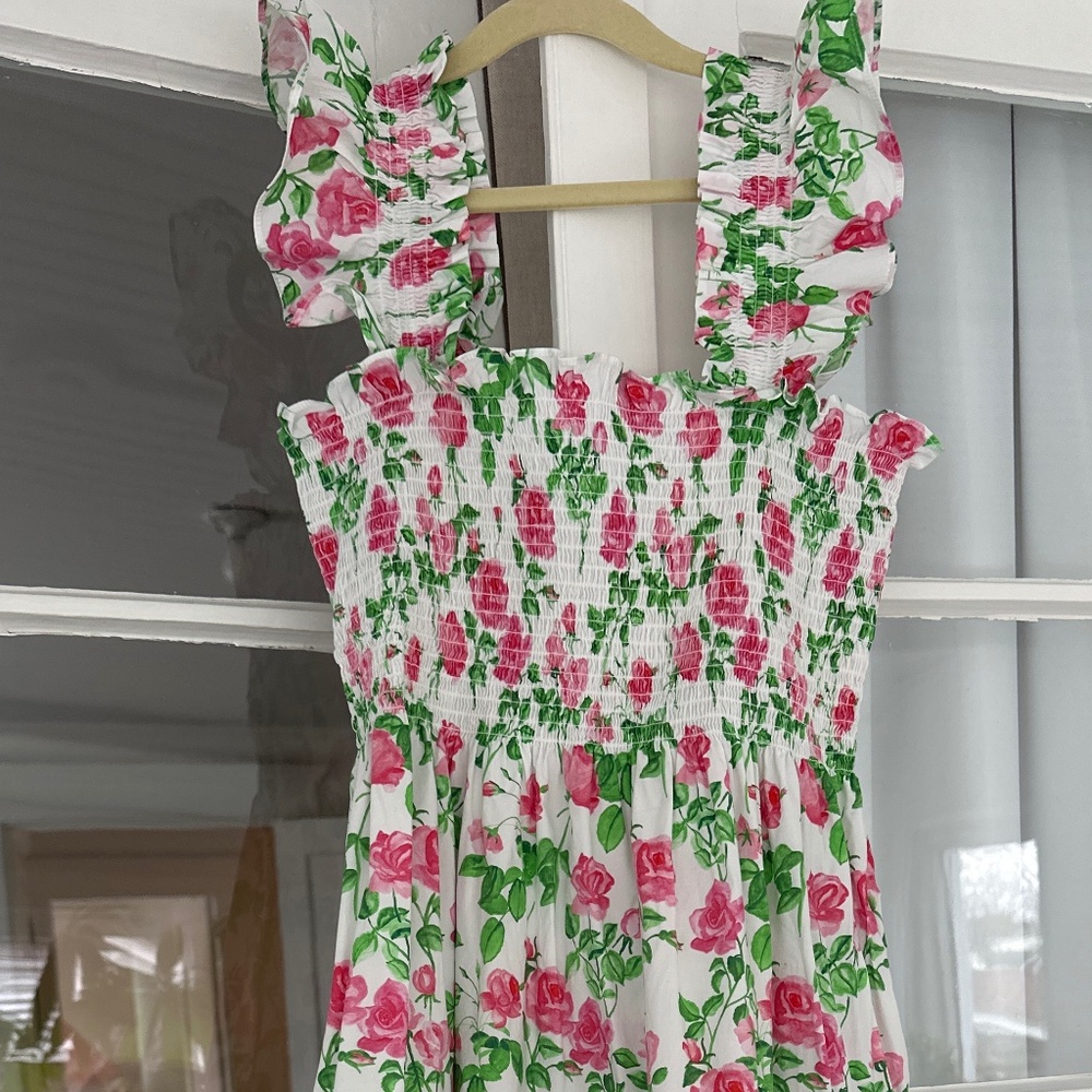 Hill House Ellie Nap Dress - Size M - Rose print